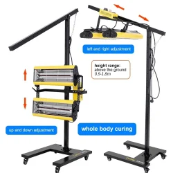 2600W Infrared Paint Curing Lamp Timer And Heat Control